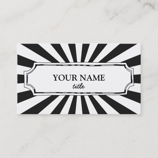 Spaß u. moderne Visitenkarte (Vorderseite)