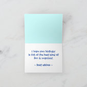 Spaß- u. Überraschungsgeburtstagskarte Karte (Innenseite)