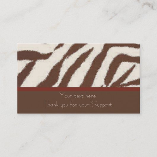 Spaß u. wunderliche Tierdruck-Visitenkarten Visitenkarte (Vorderseite)