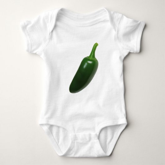 Spaß u. würziger Jalapeno-Pfeffer Baby Strampler (Vorderseite)
