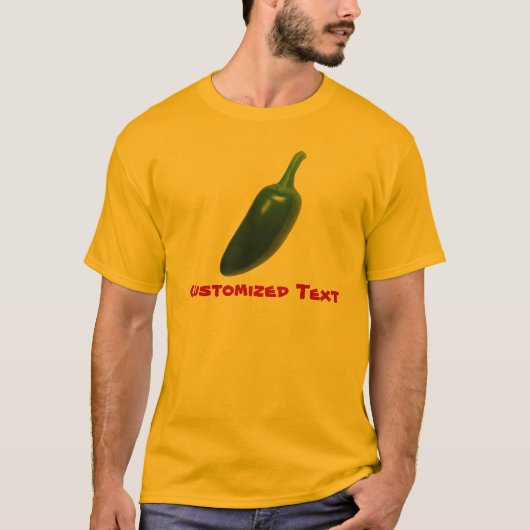 Spaß u. würziger Jalapeno-Pfeffer T-Shirt (Vorderseite)