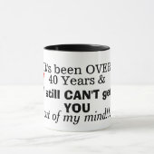 Spaß über 40 Jahre 867-5309 Retro-80er Tasse (Zentrum)