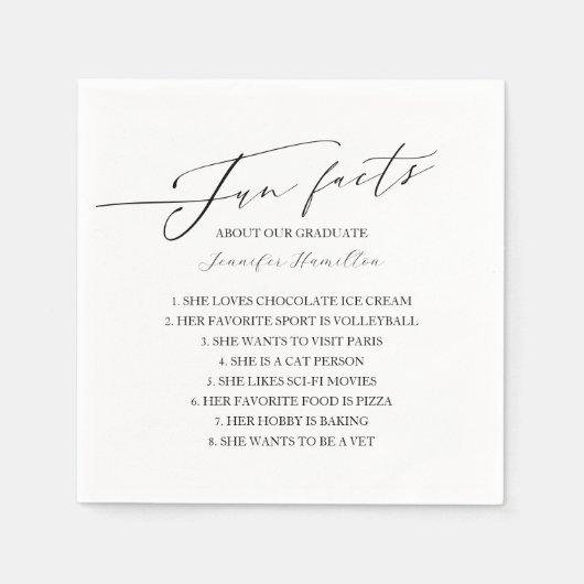 Spaß über das Graduate Grad Party Serviette (Vorderseite)