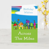 Spaß über die Meilen hinweg mit Zuhause Karte (Gelbe Blume)