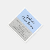 Spaß über Graduate Blue Simple Abschluss Serviette (Ecke)