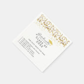 Spaß über Graduate Gold Confetti Abschluss Serviette (Ecke)
