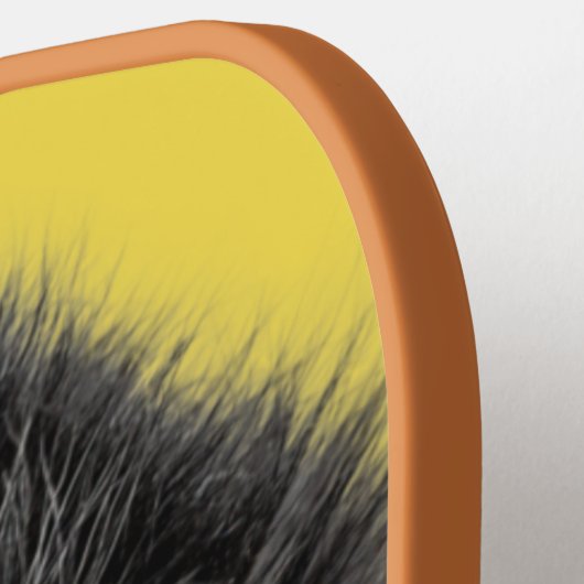 Spaß Überraschender Affe mit zwei Ausdrücken Pickleball Schläger (Linke Seite)