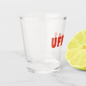 Spaß "Uffda" Norweger in Amerika Schnapsglas (Links)