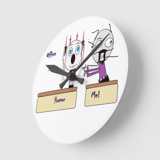 Spaß-Uhr Runde Wanduhr (Winkel)