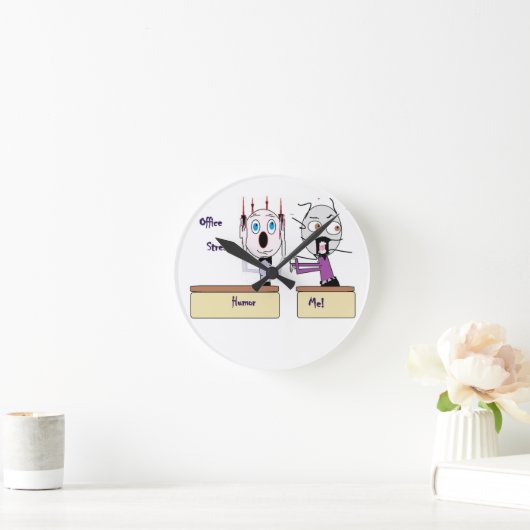 Spaß-Uhr Runde Wanduhr (Zuhause)
