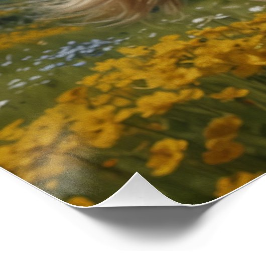 Spaß Ukrainisches Woolgehobenes Pferd Poster (Ecke)