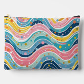 Spaß und Abstrakte Hippie Kunst Zubehörtasche (Vorderseite)