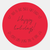 Spaß und anpassbarer Aufkleber (Vorderseite)