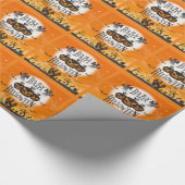 Spaß und Beängstigendes Glück Halloween Geschenkpapier (Ecke)