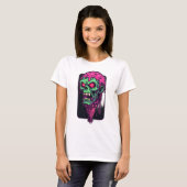 Spaß und Beängstigendes Halloween Zombie Ice Cream T-Shirt (Vorne ganz)