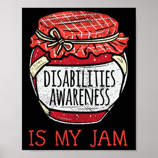 Spaß und Behinderungen unterstützen Sprichwort Nie Poster (Vorne)