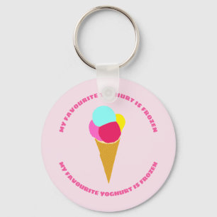 Spaß und bunter Eis Schlüsselanhänger