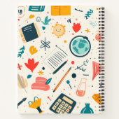 Spaß und buntes "Back to School"-Notebook Notizblock (Rückseite)