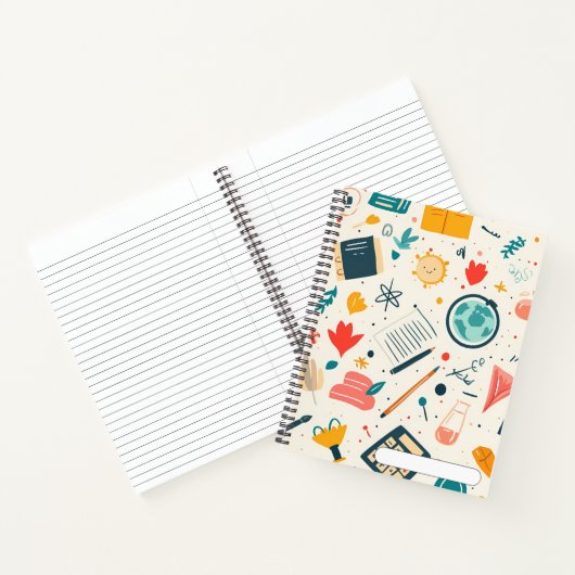 Spaß und buntes "Back to School"-Notebook Notizblock (Innenseite)
