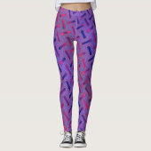 Spaß und buntes Fraktal Leggings (Vorderseite)