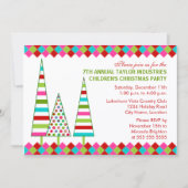 Spaß und buntes Weihnachts-Party Einladung (Vorderseite)