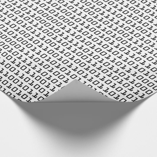 Spaß-und cooler Computer-binäres Codeschema Geschenkpapier (Ecke)