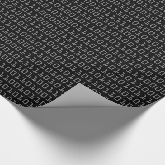 Spaß-und cooler Computer-binäres Codeschema Geschenkpapier (Ecke)