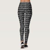 Spaß-und cooler Computer-binäres Codeschema Leggings (Rückseite)