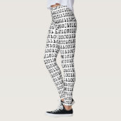 Spaß-und cooler Computer-binäres Codeschema Leggings (Links)