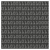 Spaß-und cooler Computer-binäres Codeschema Stoff (Nahaufnahme)