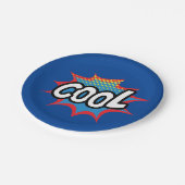 Spaß und Cooler Pop Kunst Pappteller (Schrägansicht)