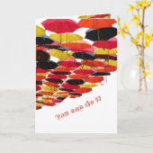 Spaß und einzigartige Geburtsmeldung Karte (Gelbe Blume)