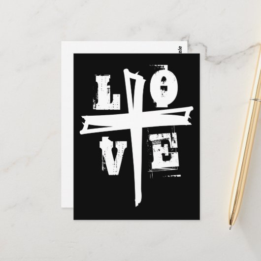 Spaß und einzigartiges CROSS und LIEBE | Postkarte (Vorderseite/Rückseite Beispiel)