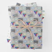 Spaß und Extravagant 3-System-Gamer Geschenkpapier Set (Beispiel)