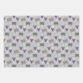 Spaß und Extravagant 3-System-Gamer Geschenkpapier Set (Vorderseite)