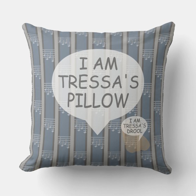 Spaß und Extravagant anpassbare Musiknote gestreif Kissen (Vorderseite)