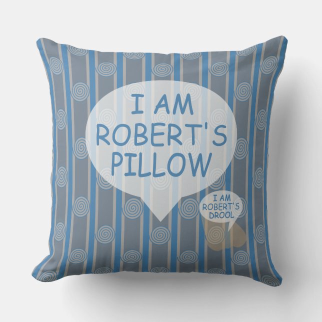 Spaß und Extravagant anpassbare Spirale gestreift Kissen (Vorderseite)