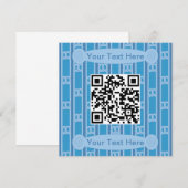 Spaß und Extravagant Blue Pretzel QR Einladung (Vorne/Hinten)
