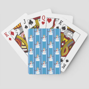 Spaß und Extravagant Blue Snowman Detective Spielkarten