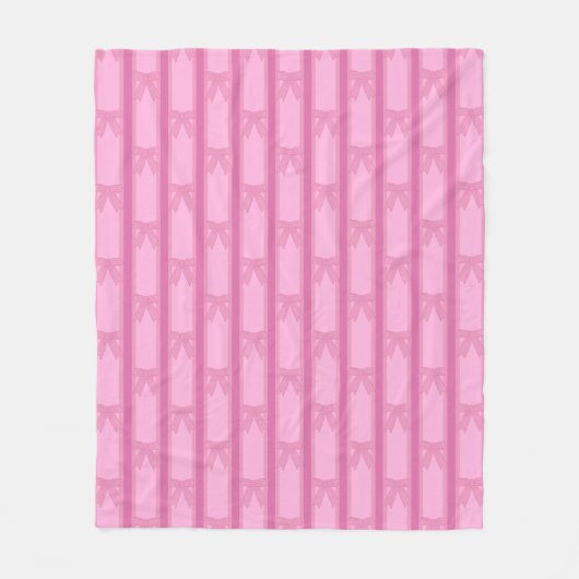 Spaß und Extravagant gestrichener rosa Bow Fleecedecke (Vorderseite)