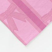 Spaß und Extravagant gestrichener rosa Bow Fleecedecke (Ecke)