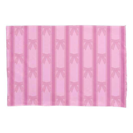 Spaß und Extravagant gestrichener rosa Bow Kissenbezug (Vorderseite)