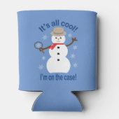 Spaß und Extravagant ist alles Cooler Schneemann D Dosenkühler (Rückseite)