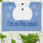 Spaß und Extravagant ist alles Cooler Schneemann D Geschirrtuch (Gefaltet)