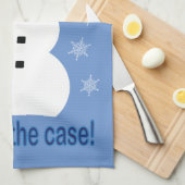 Spaß und Extravagant ist alles Cooler Schneemann D Geschirrtuch (Viertel Falte)