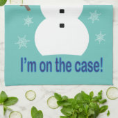 Spaß und Extravagant ist alles Cooler Schneemann D Geschirrtuch (Gefaltet)