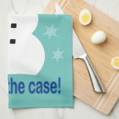 Spaß und Extravagant ist alles Cooler Schneemann D Geschirrtuch (Viertel Falte)