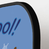 Spaß und Extravagant ist alles Cooler Schneemann D Pickleball Schläger (Linke Seite)