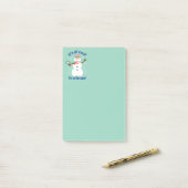 Spaß und Extravagant ist alles Cooler Schneemann D Post-it Klebezettel (Auf Schreibtisch)