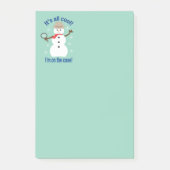 Spaß und Extravagant ist alles Cooler Schneemann D Post-it Klebezettel (Vorderseite)